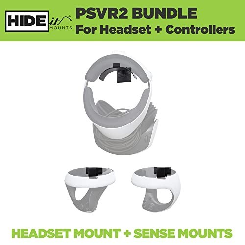 Wall Mount for PSVR 2 - PlayStation VR 2 & Sense Controllers Bundle - Space-Savi