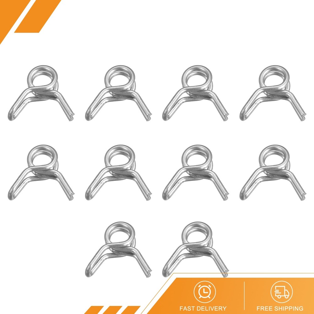 20pack Double Wire Spring Hose Clamp Stainless Steel 4mm Spring Clips