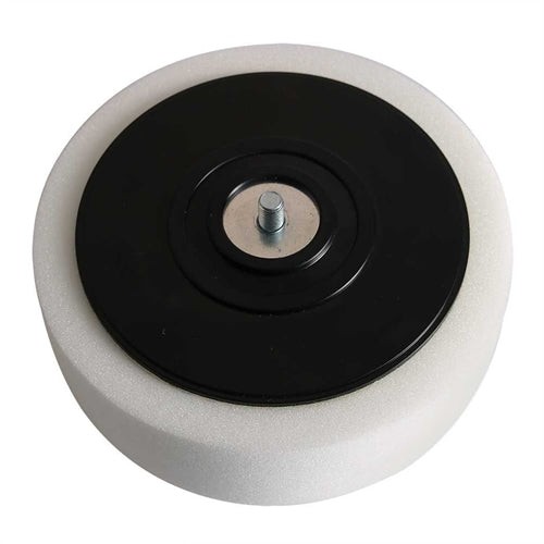 6" White Compounding Pad 5/16"-24 Male Thread Buffing Buffer