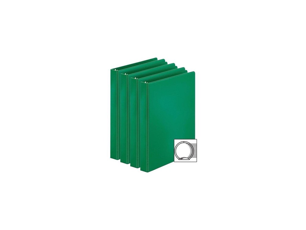 Business Source 28556BD Basic Round Ring Binders, 225-Sheet Capacity, 3 Round Ri