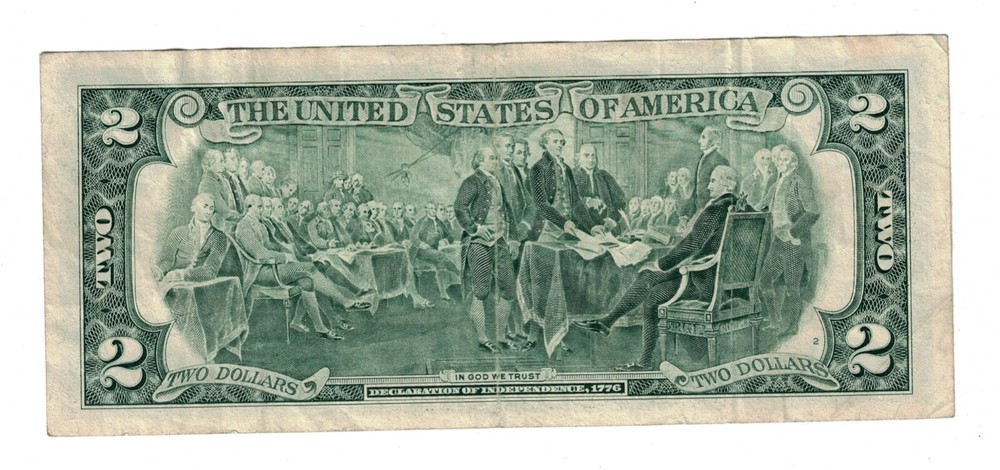 1995 $2 TWO DOLLARS BILL/SELLING ONE SINGLE NOTE.