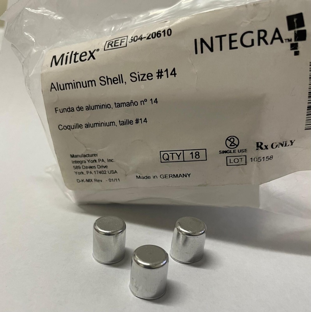 Aluminum Shell, Size #14 Miltex -18/Box