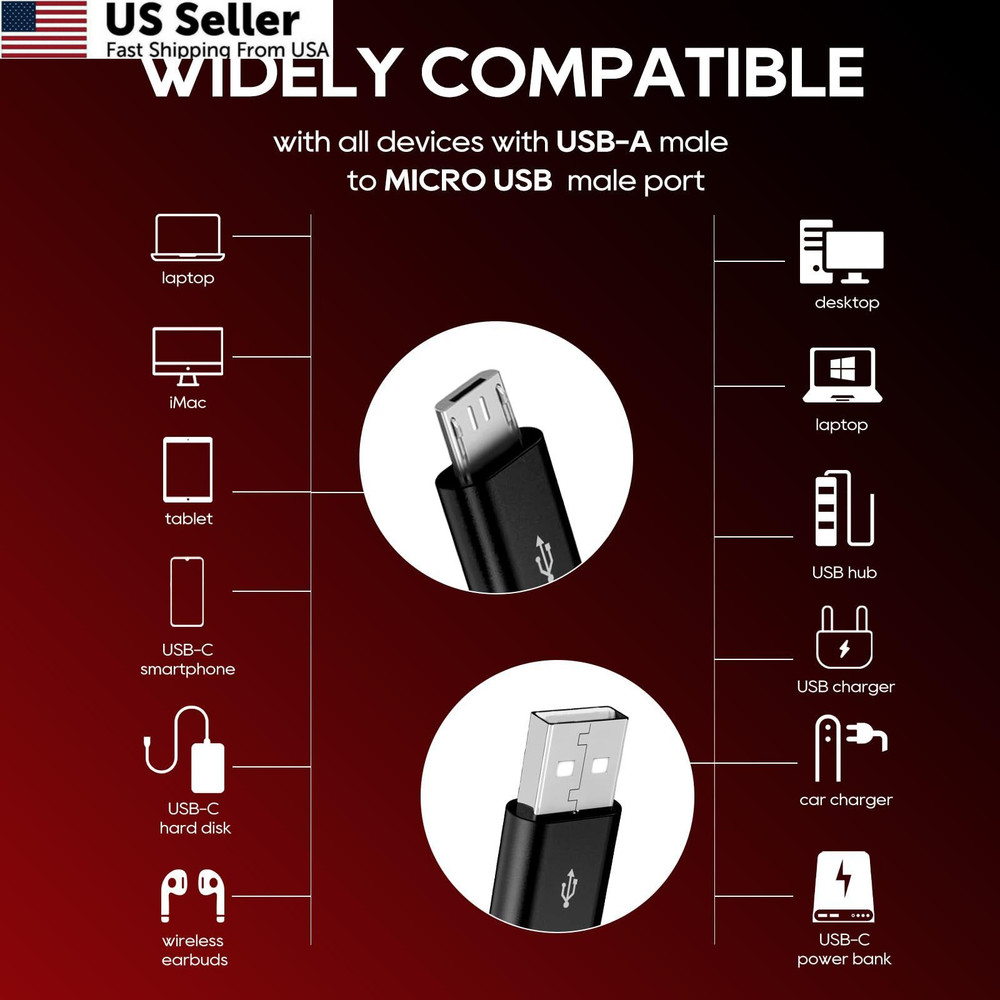 UCEC USB to Micro Splitter, 4 in 1 Charging Cable for Multiple...