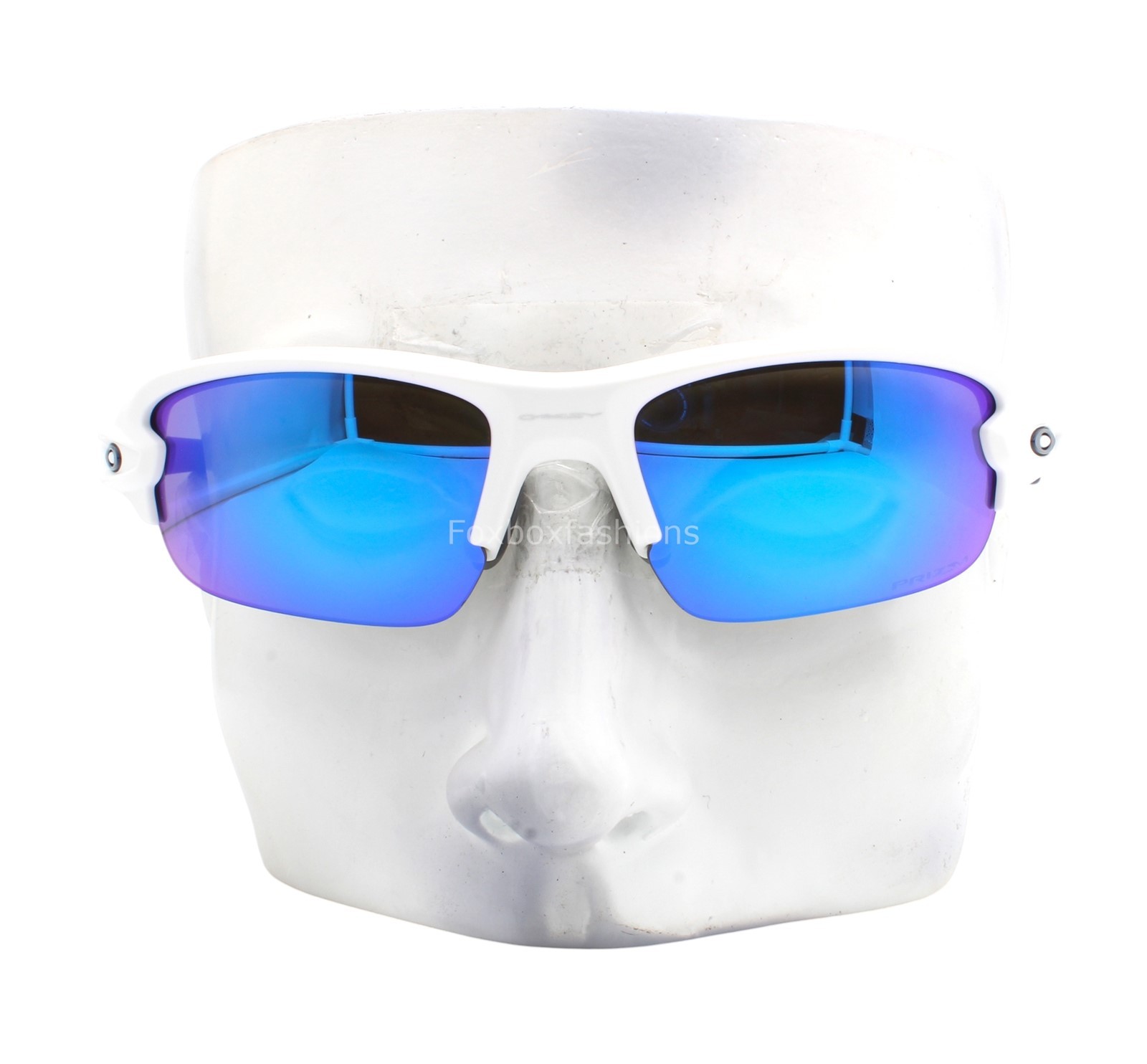 Oakley Youth Fit Sunglasses OJ9008-0758 Flak XXS Matte White Blue Kids Size