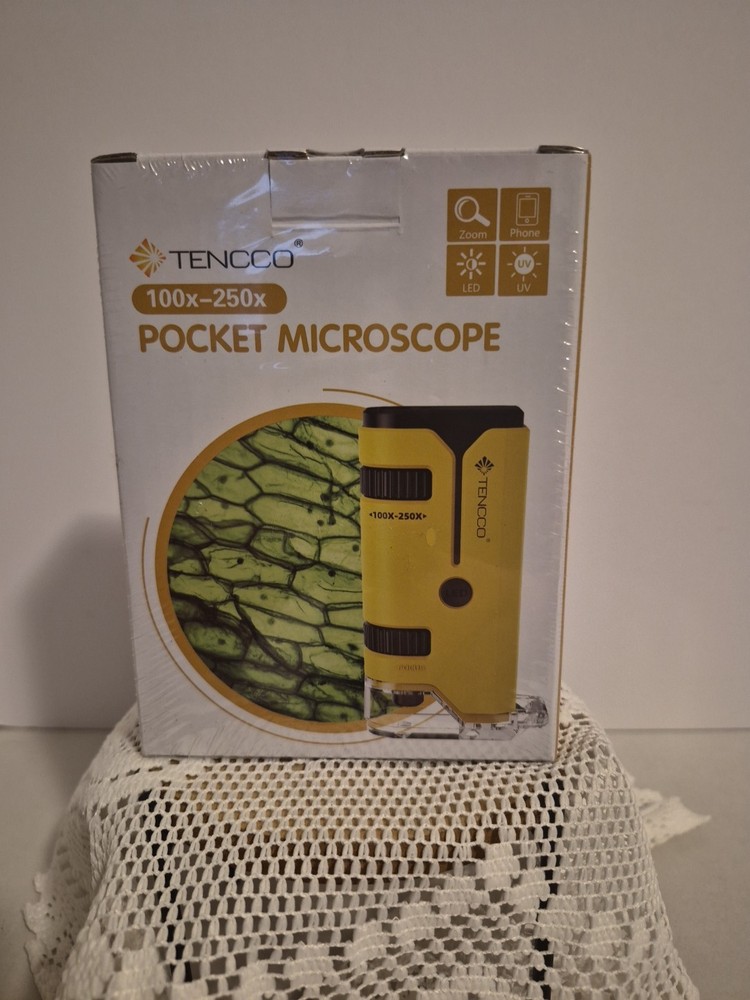 NEW SEALED Tencco Pocket Microscope 100x-250x
