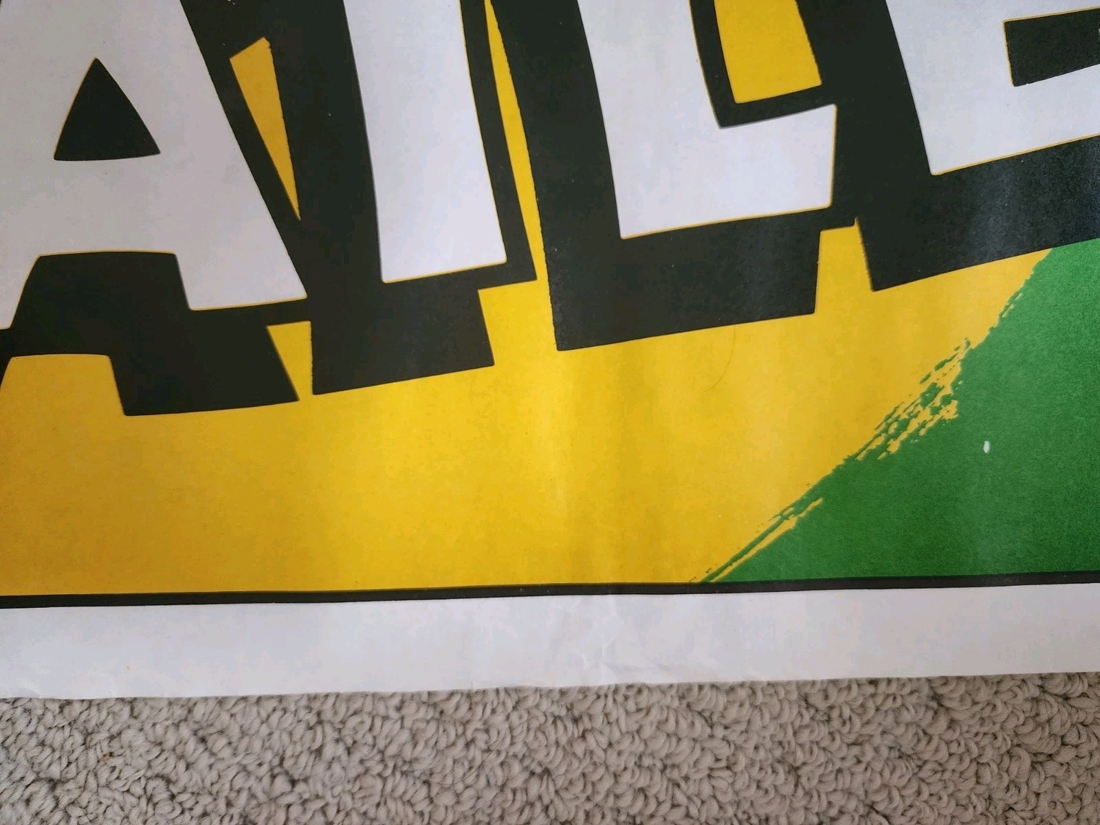 Rare Bob Marley & The Wailers FR 1980 Uprising Tour promo poster Island Reggae