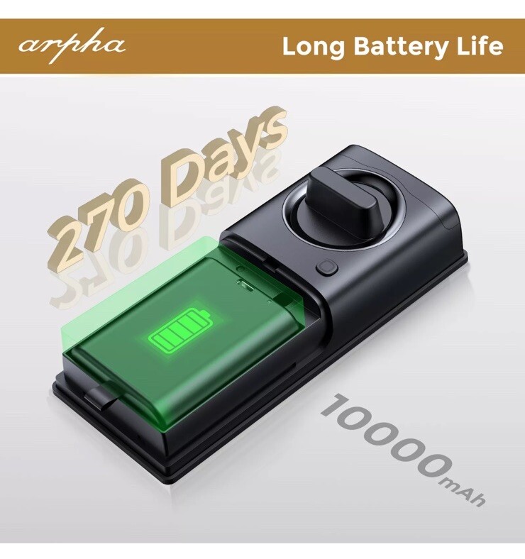 Keyless Entry Smart Door Lock 50Codes Keypad Deadbolt Lock Anti-Peeping Password