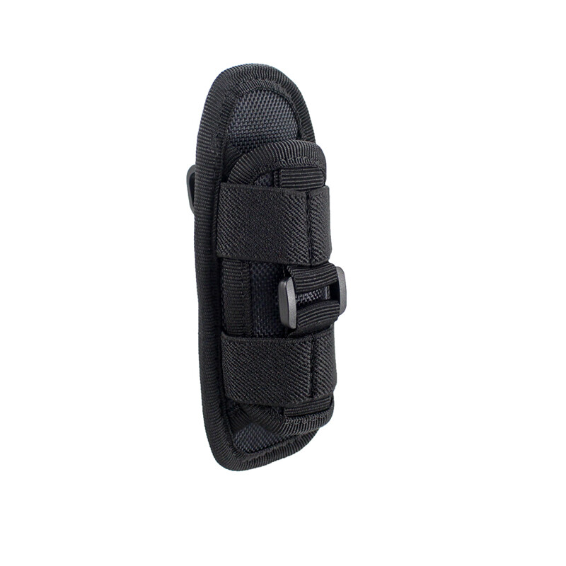 Tactical 360 Degrees Rotatable Flashlight Pouch Holster Torch Case for Belt