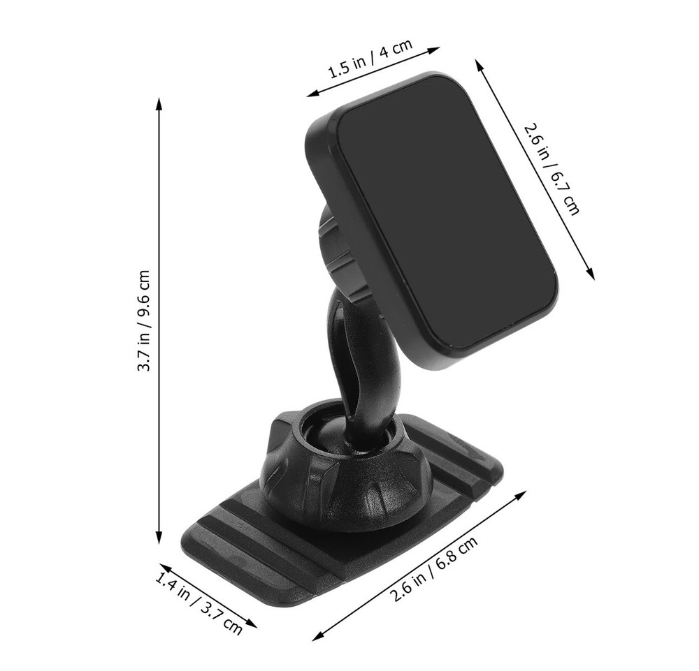 Magnetic Car Phone Holder Dashboard Windshield Mount With Dashboard Pad