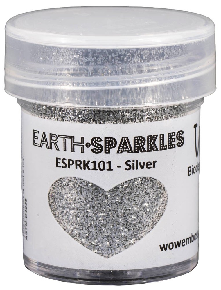 WOW! Earth Sparkles Glitter 15ml-Silver