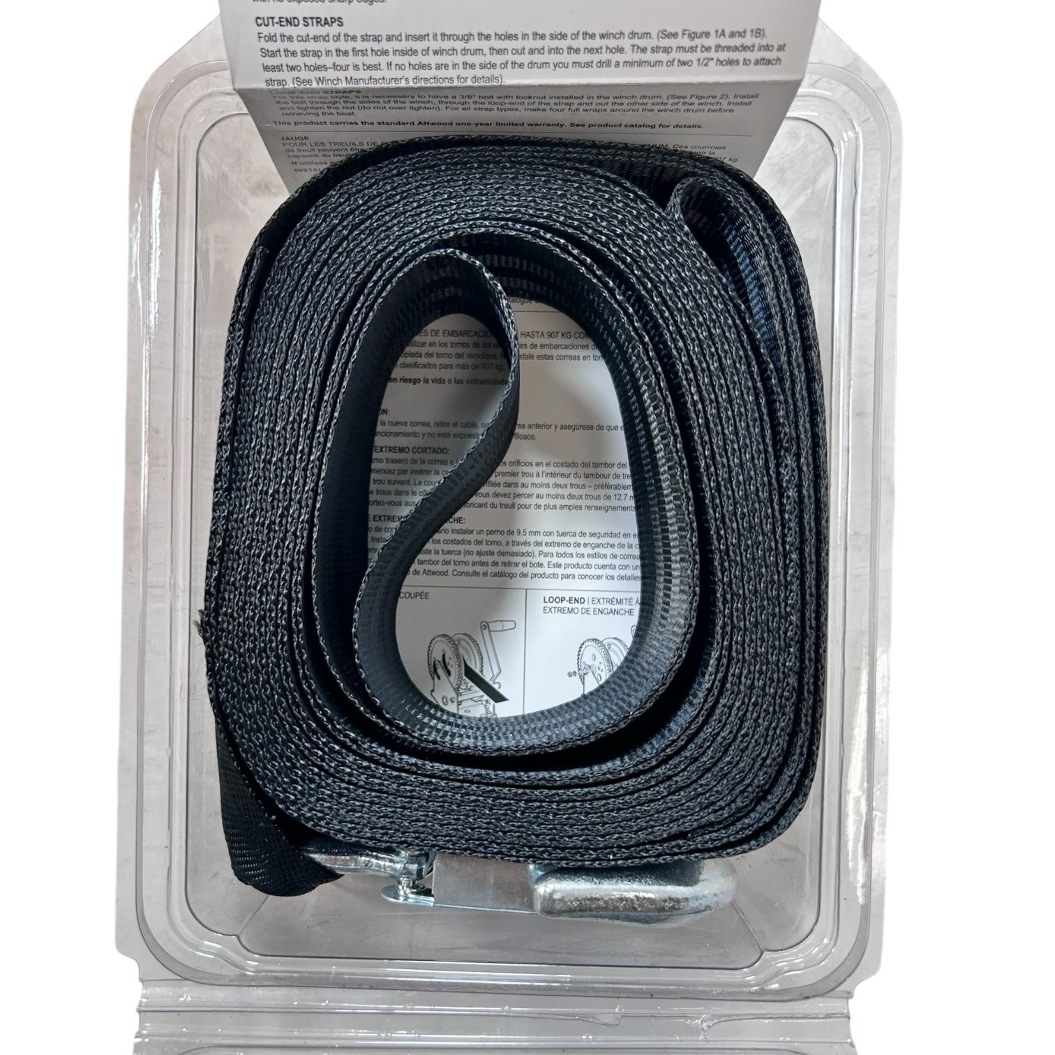 Attwood Marine 11147-7, Winch Strap For Boat Trailer Winches 2'' x 20FT - 2000lb