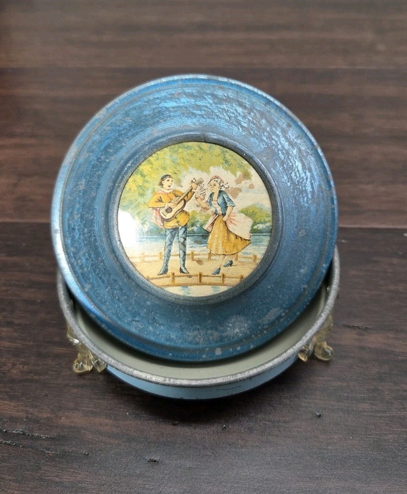 Vintage Metal Powder Box