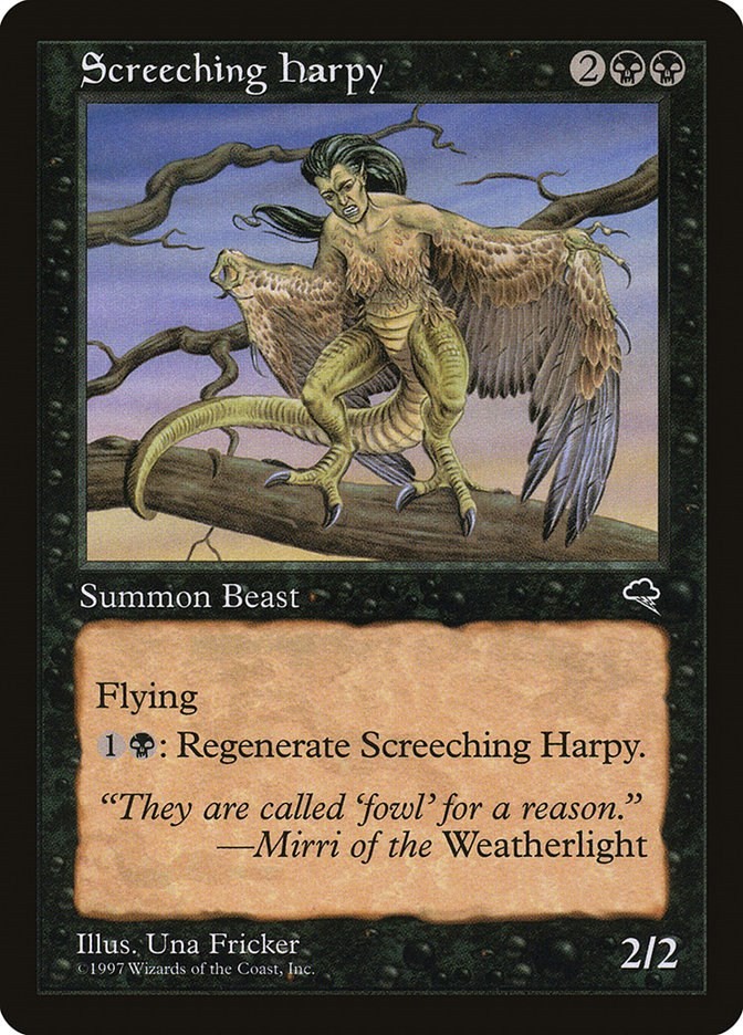 Screeching Harpy Tempest 155 MTG MP