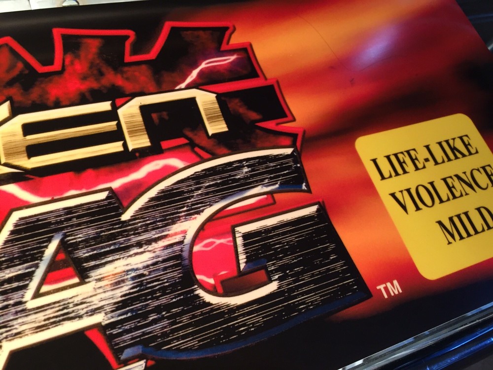 Tekken Tag Tournament Arcade Marquee 26" x 8"