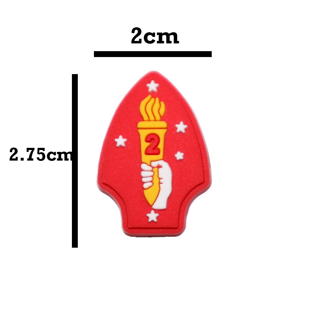 2nd Marine Division Shoe Charm