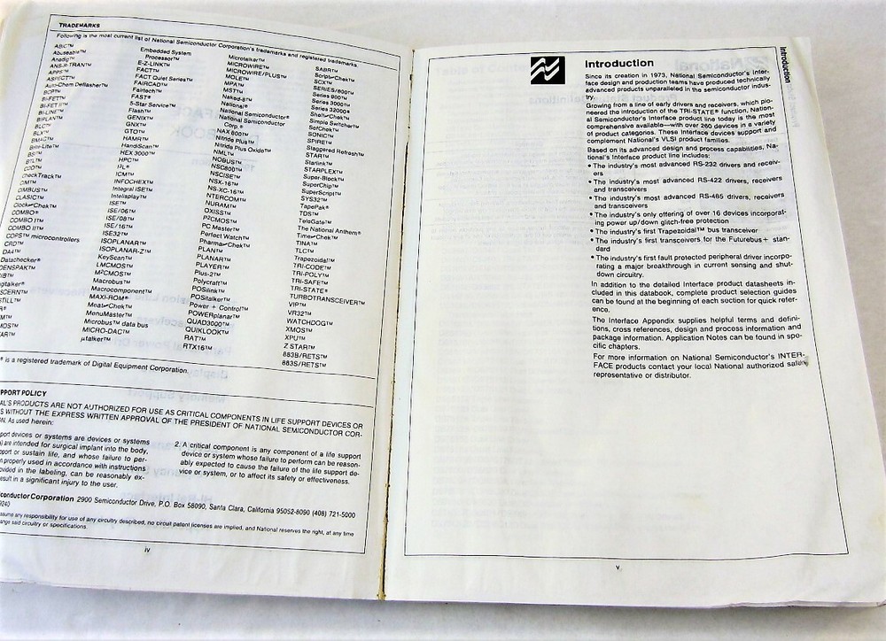 1990 National Semiconductor Interface Databook