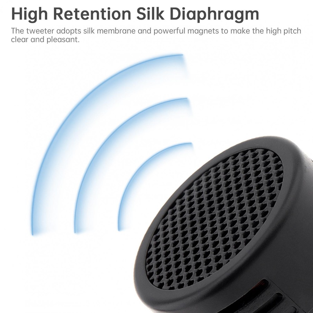 2Pack Car Audio System Tweeters 500W High Efficiency Mini Dome Frequency Tweeter