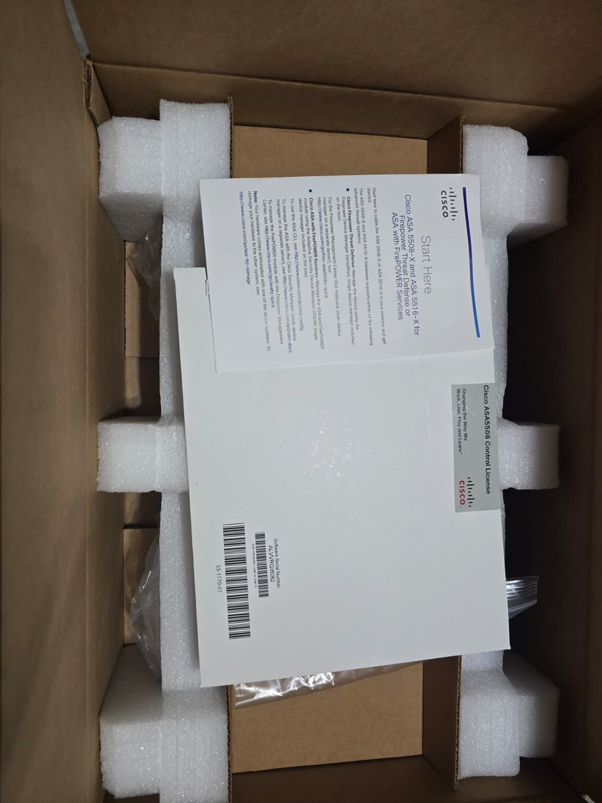 ASA5508-K9 CISCO ASA 5508-X Security Appliance with FirePOWER Services 8 Ports