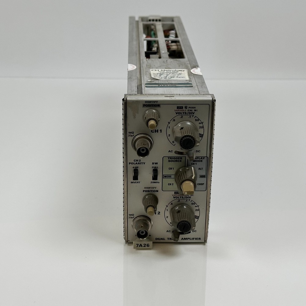 Tektronix 7A26 Dual Trace Amplifier Scope Plug In Unit Module