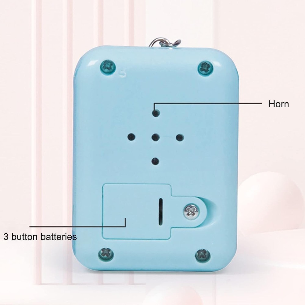 On-the-Go Blue Mini Arcade Game Console - 26 Games with Music Functionality