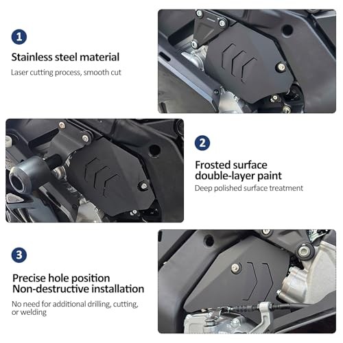 Motorcycle Engine Guard Frame Protector Body Dust Shield Compatible with