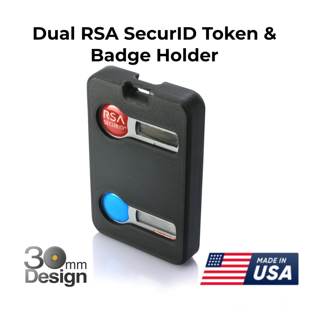 Double RSA SecurID Token & Badge Holder