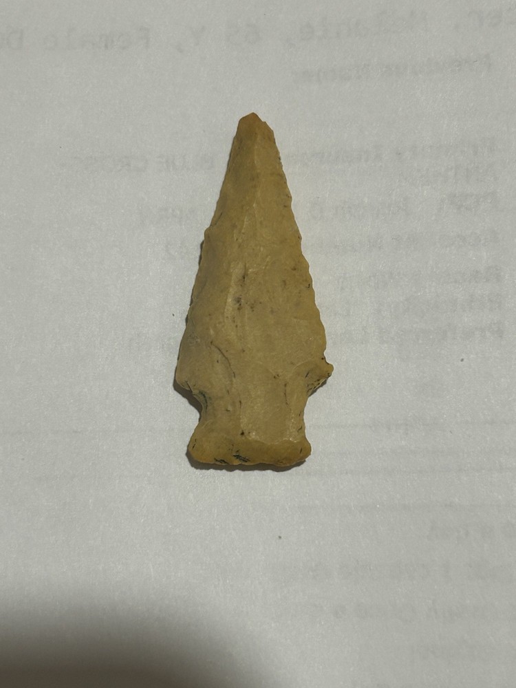 Arrowhead Authentic Indian Artifacts -Western Kentucky - LBL - Nice        W01