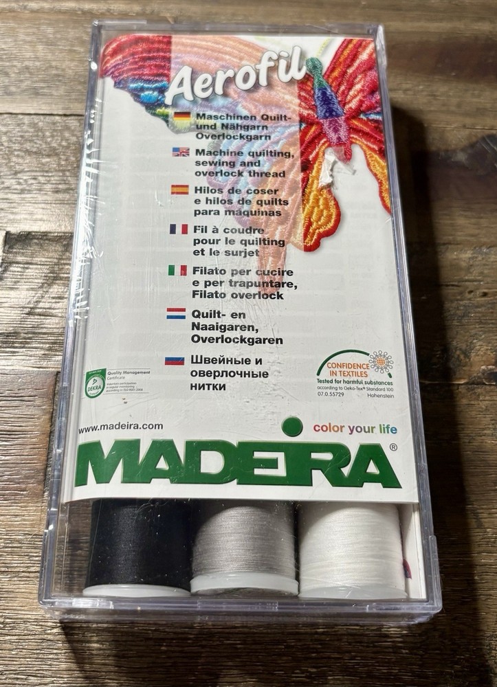 Madeira Aerofil 18 Spool Thread Box, Assorted