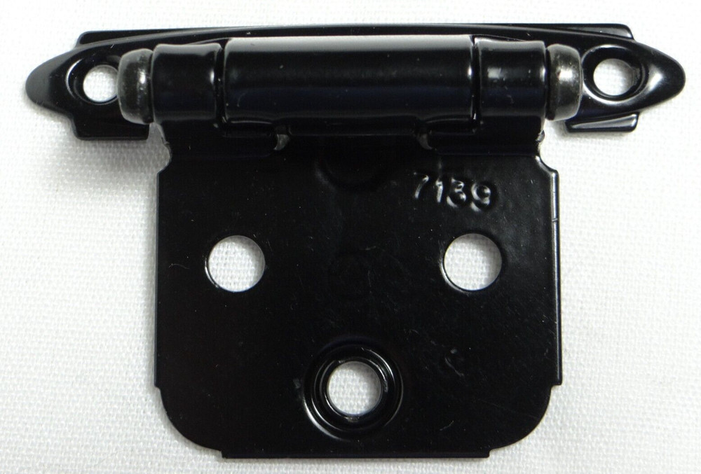 Amerock BP7139-BK Hinge, Self-Closing, Face Mount Overlay Variable Hinge Pair