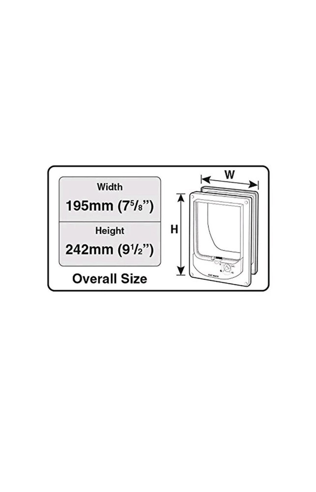 Cat Mate Electromagnetic Cat Flap White