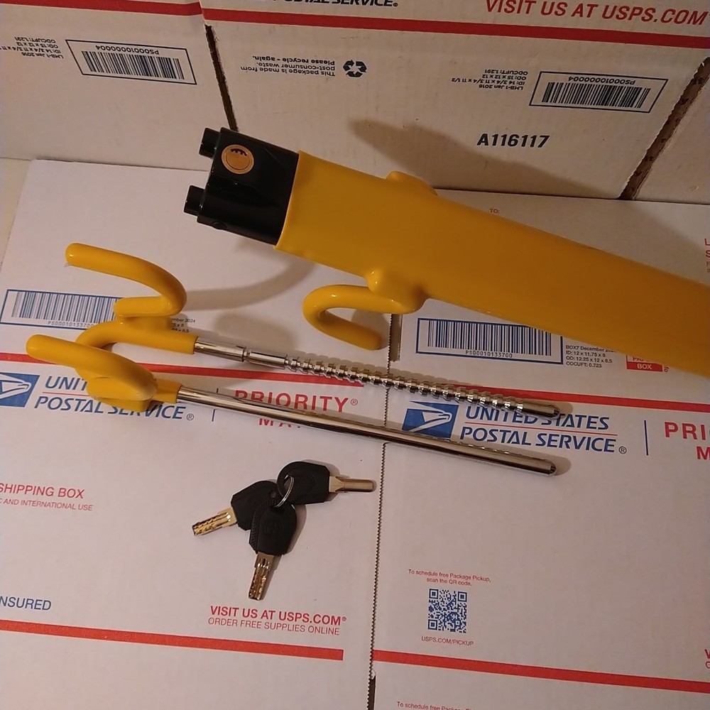 Steering Wheel Lock Heavy Duty Antitheft Device and Car Security Lock adjustable