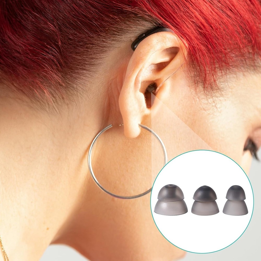 Soft and Reliable Hearing Aid Domes - 6pcs Silicone Tips Compatible with Resound