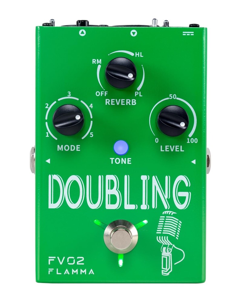 FV02 Vocal Processor Doubling Effects Pedal Voice Duplicate Vocal Effects Sto...