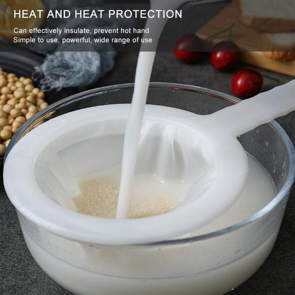 Set of 3 Kitchen Ultra-Fine Nylon 100/200/400 Mesh Strainer Plastic Sieve Filter