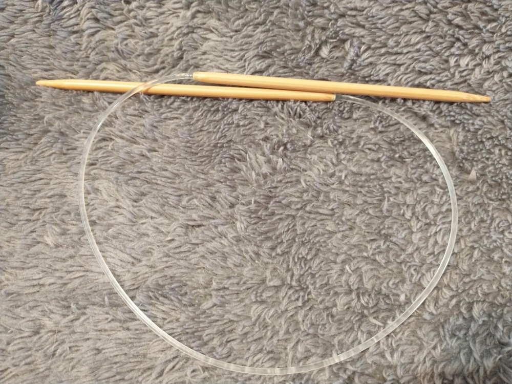 Knitting Needles- Circular-size 8, 5 mm - 16.75" Bamboo A2