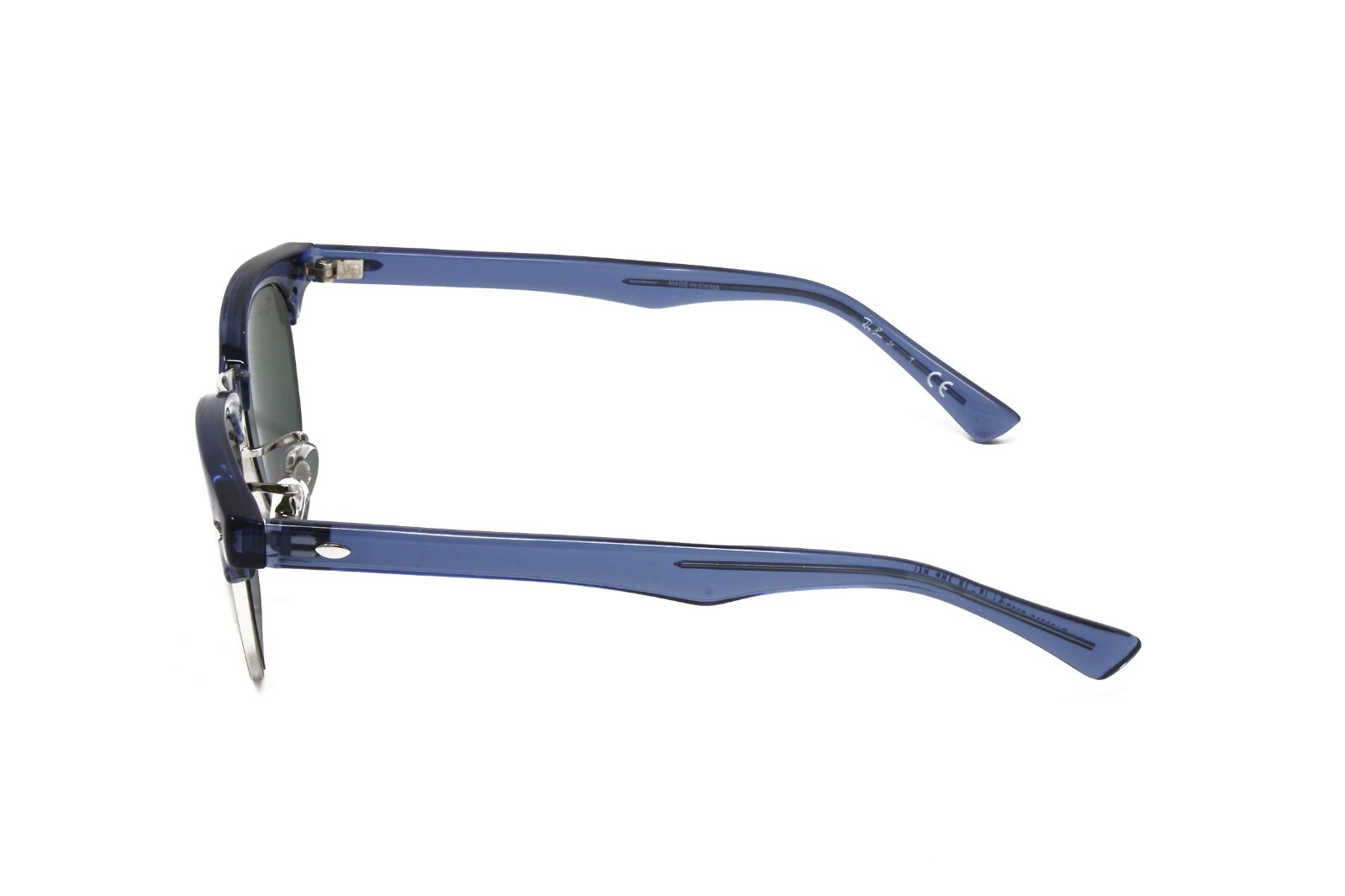 Ray Ban JR Kids Sunglasses RJ9050S Clubmaster 7037B1 Transparent Blue 47mm NEW