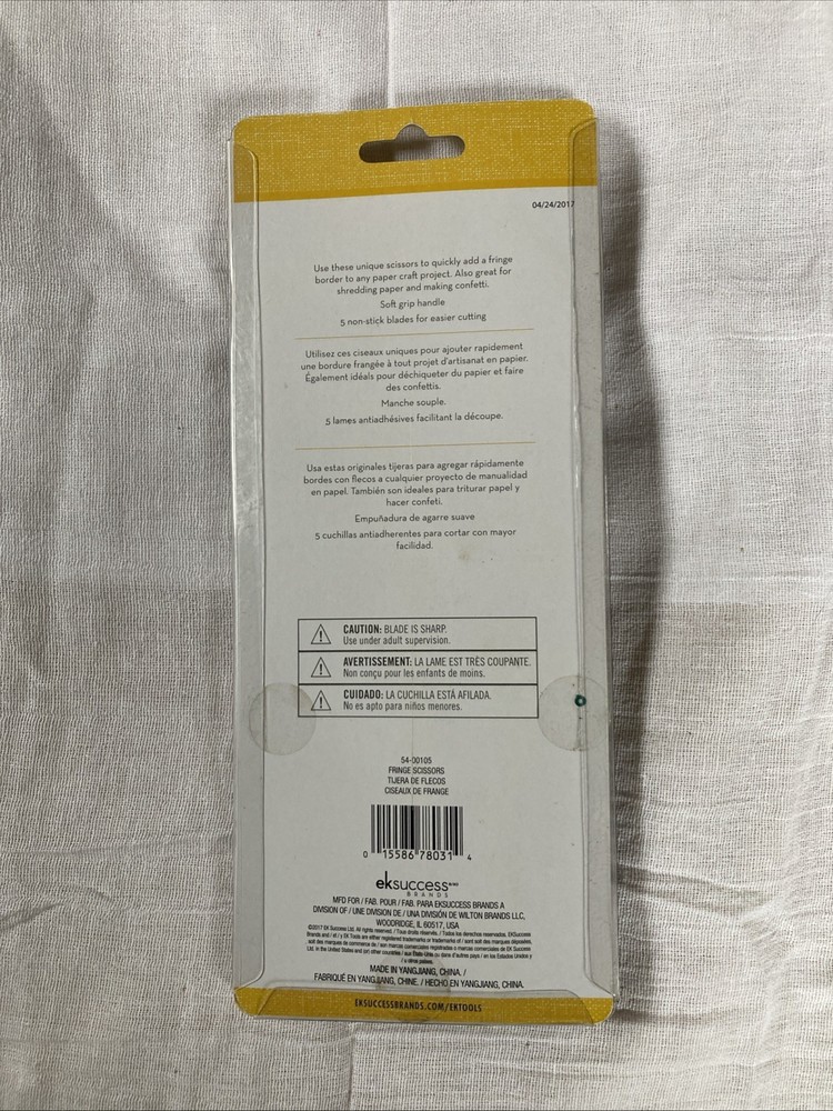 ek tools Fringe Scissors New in Original Packaging eksuccess