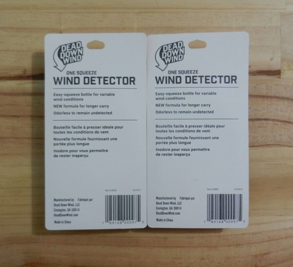Dead Down Wind; Wind Detector; Odorless; Premium Formula; 2pk; 2003BC