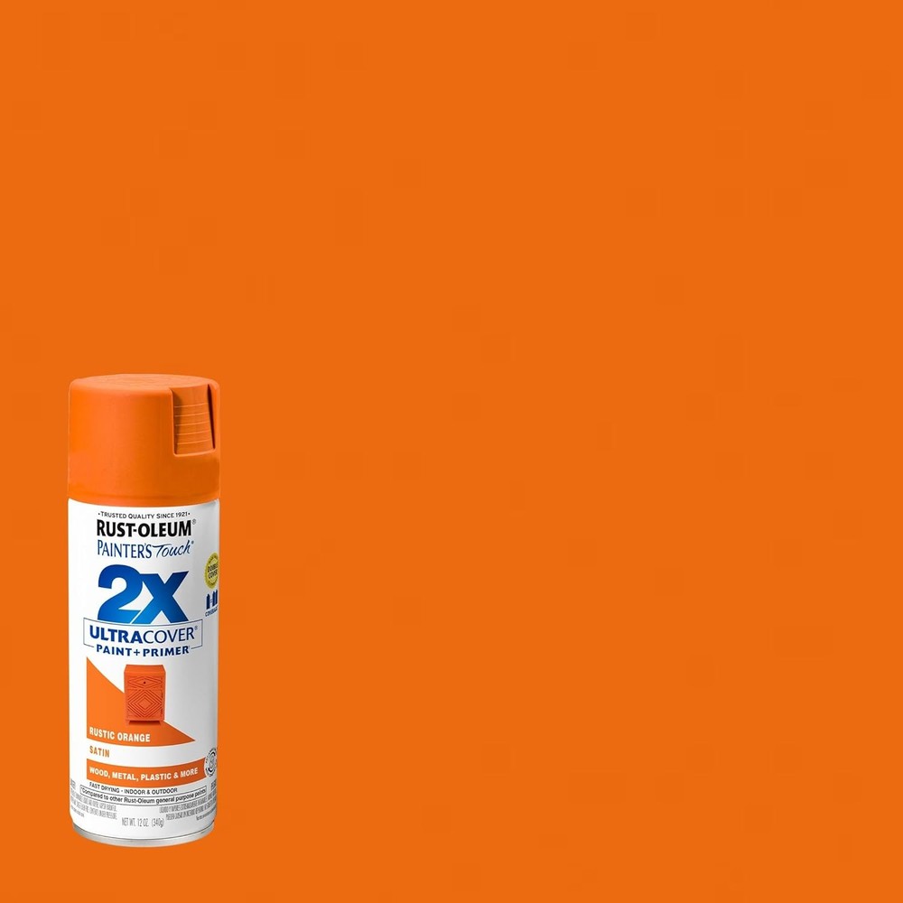 Satin Rustic Orange Spray Paint 12 oz Painter Touch