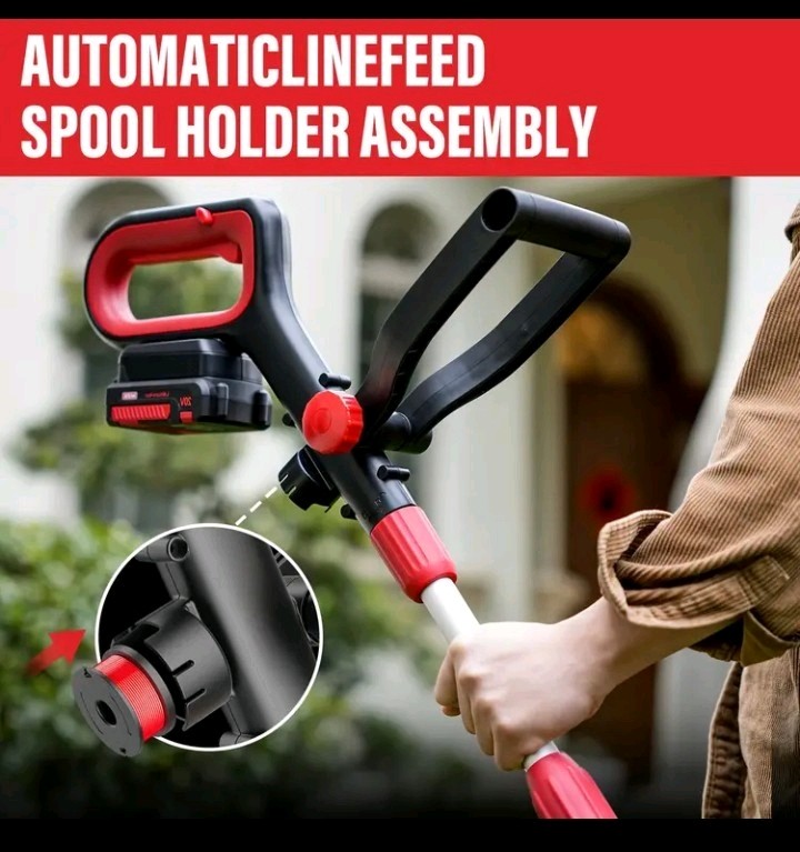 20V 12'' Cordless String Trimmer, Grass Trimmer&Edger with 8 Replacement Spoo...