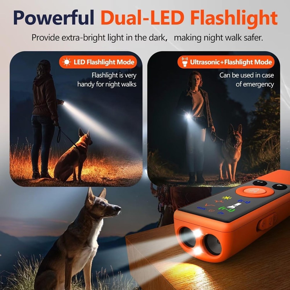 Ultrasonic Dog Bark Deterrent Device, Anti-Barking Control Device Training Tools