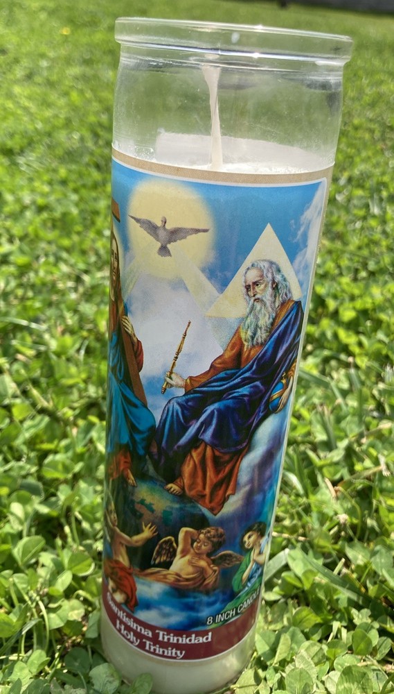 Holy Trinity 8 Inch Candle