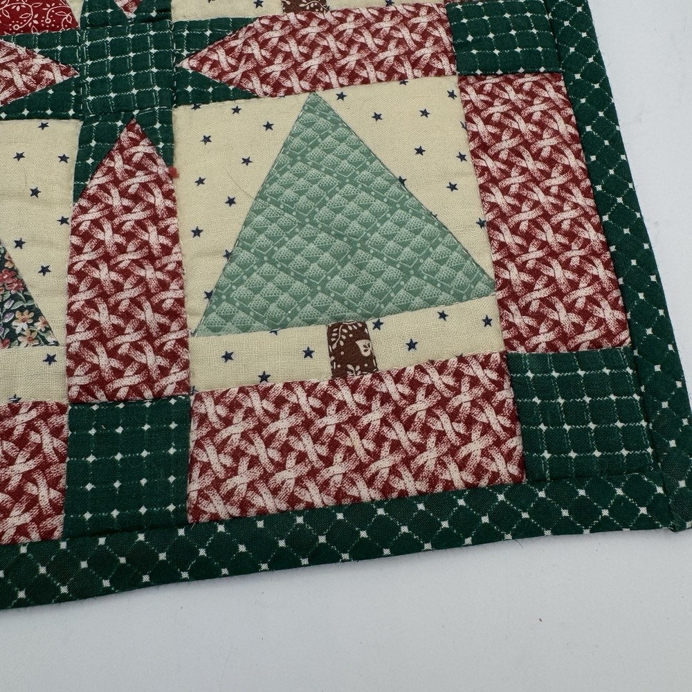 Small 4 Square Christmas Quilt 11”