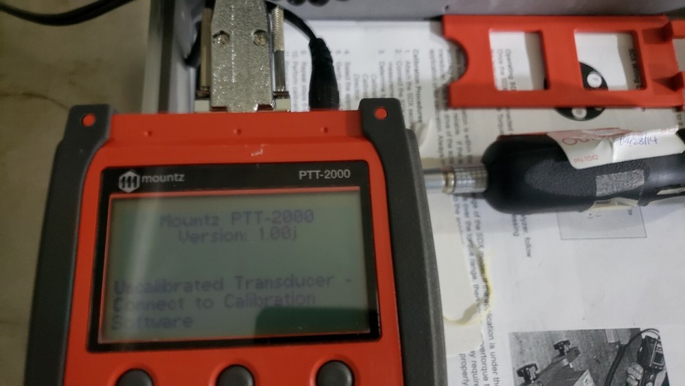 Mountz PTT-2000 Torque Analyzer 072999 Angle Force Torquemate with Sensor