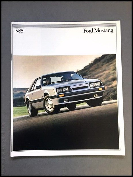 1985 Ford Mustang 26-page Car Sales Brochure Catalog - Convertible GT SVO LX