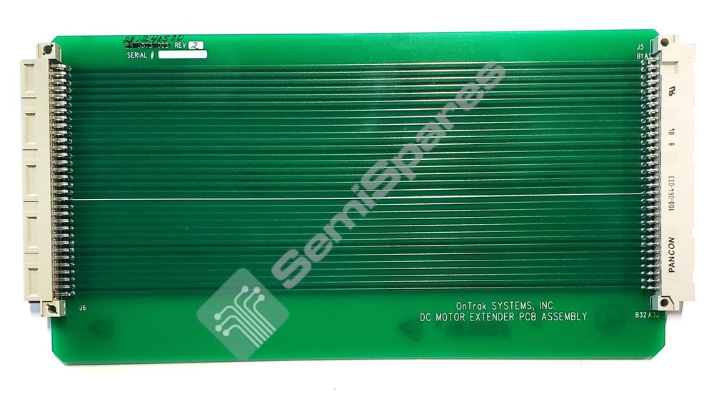 ONTRACK 22-8875-008 DC MOTOR EXTENDER PCB ASSEMBLY
