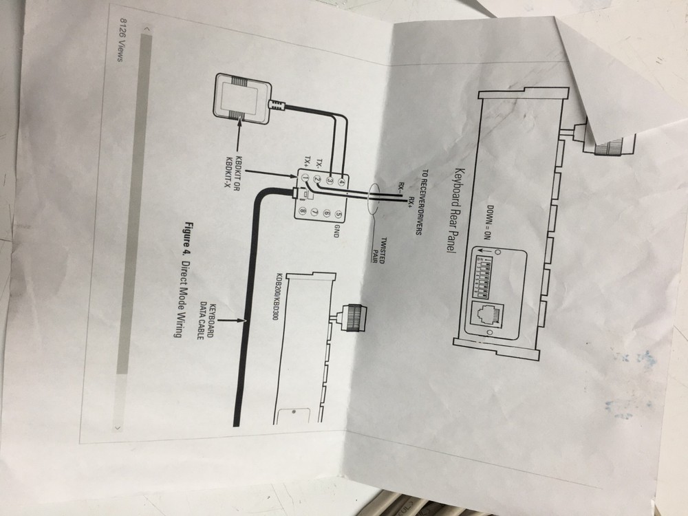 Pelco KBD300A Keyboard Controller With Network Cable / Power Supply