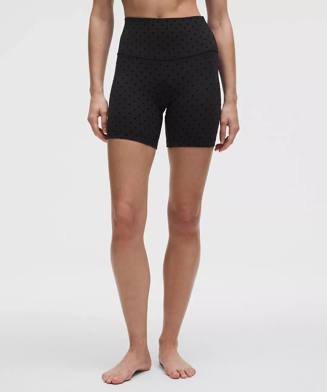 LULULEMON ALIGN SHORT 6"~POLKA DOT FLOCKED BLACK~0~2~4~6~8~10~12~NWT