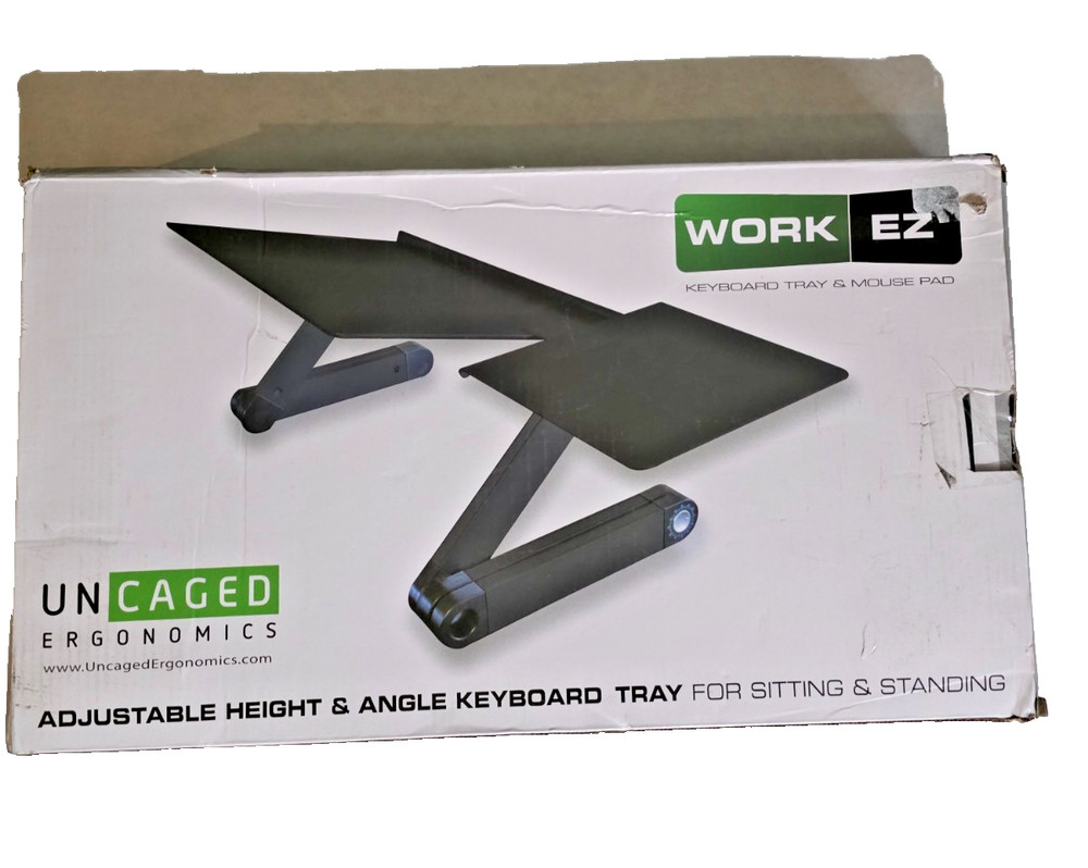 WorkEZ Adjustable Computer Keyboard and Mouse Stand for Desk