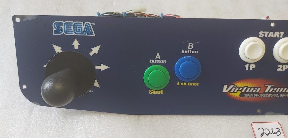 SEGA VIRTUA TENNIS Arcade Game CONTROL PANEL Assembly (2263)